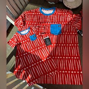 RAGS To Raches NWT Baby and Me Unisex Americana Stars And Stripes Toddler/Adult